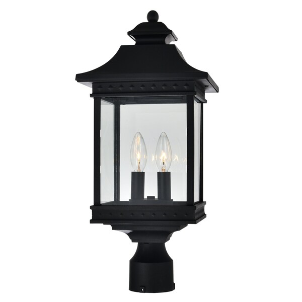 Cwi Lighting Cleveland 2 Light Black Outdoor Lantern Head 0416PT9-2-101 - main